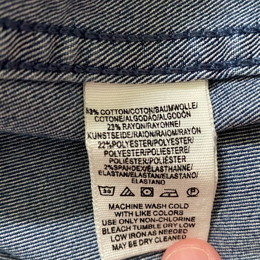 Free People Denim Zip-Front Skirt - Picture 5 of 8